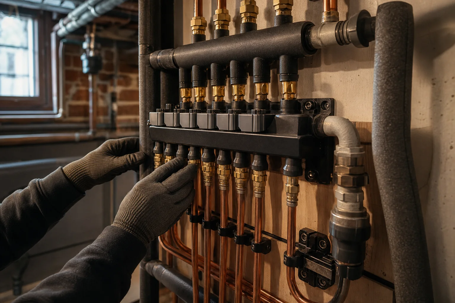 Detailed, orderly residential plumbing work
